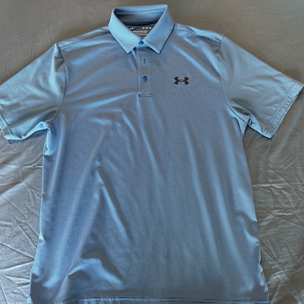 Under Armour Men's Golf‎ Blue Polo Shirt